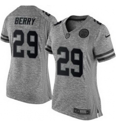 Nike Chiefs #29 Eric Berry Gray Womens Stitched NFL Limited Gridiron Gray Jersey Nike Chiefs #29 Eric Berry Gray Womens Stitched NFL Limited Gridiron Gray Jersey