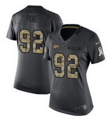 Nike Chiefs #92 Dontari Poe Black Womens Stitched NFL Limited 2016 Salute to Service Jersey Nike Chiefs #92 Dontari Poe Black Womens Stitched NFL Limited 2016 Salute to Service Jersey