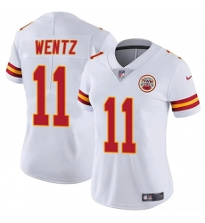 Women Kansas City Chiefs 11 Carson Wentz White Vapor Untouchable Limited Stitched Jersey Women Kansas City Chiefs 11 Carson Wentz White Vapor Untouchable Limited Stitched Jersey