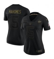 Women Kansas City Chiefs 15 Patrick Mahomes Black Camo 2020 Salute To Service Limited Jersey Women Kansas City Chiefs 15 Patrick Mahomes Black Camo 2020 Salute To Service Limited Jersey