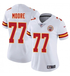 Women Kansas City Chiefs 77 Jaylon Moore White 2025 Vapor Untouchable Limited Stitched Jersey Women Kansas City Chiefs 77 Jaylon Moore White 2025 Vapor Untouchable Limited Stitched Jersey