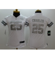 Women Nike Kansas City Chiefs #25 Jamaal Charles Platinum White Jerseys Women Nike Kansas City Chiefs #25 Jamaal Charles Platinum White Jerseys