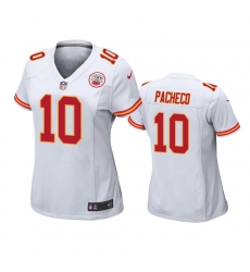 Womens Kansas City Chiefs #10 Isaih Pacheco Nike White Limited Jersey Womens Kansas City Chiefs #10 Isaih Pacheco Nike White Limited Jersey