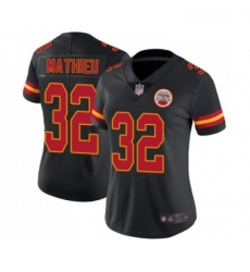Womens Kansas City Chiefs 32 Tyrann Mathieu Limited Black Rush Vapor Untouchable Football Jersey Womens Kansas City Chiefs 32 Tyrann Mathieu Limited Black Rush Vapor Untouchable Football Jersey