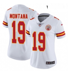Womens Nike Kansas City Chiefs 19 Joe Montana White Vapor Untouchable Limited Player NFL Jersey Womens Nike Kansas City Chiefs 19 Joe Montana White Vapor Untouchable Limited Player NFL Jersey
