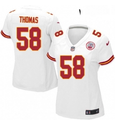 Womens Nike Kansas City Chiefs 58 Derrick Thomas Game White NFL Jersey Womens Nike Kansas City Chiefs 58 Derrick Thomas Game White NFL Jersey