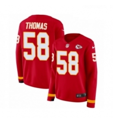 Womens Nike Kansas City Chiefs 58 Derrick Thomas Limited Red Therma Long Sleeve NFL Jersey Womens Nike Kansas City Chiefs 58 Derrick Thomas Limited Red Therma Long Sleeve NFL Jersey