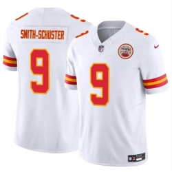 Youth Kansas City Chiefs 9 JuJu Smith Schuster White 2023 F U S E Vapor Untouchable Limited Stitched Football Jersey