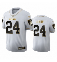 Las Vegas Raiders 24 Johnathan Abram Men Nike White Golden Edition Vapor Limited NFL 100 Jersey Las Vegas Raiders 24 Johnathan Abram Men Nike White Golden Edition Vapor Limited NFL 100 Jersey