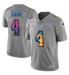 Las Vegas Raiders 4 Derek Carr Men Nike Multi Color 2020 NFL Crucial Catch NFL Jersey Greyheather Las Vegas Raiders 4 Derek Carr Men Nike Multi Color 2020 NFL Crucial Catch NFL Jersey Greyheather