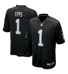 Men Las Vegas Raiders 1 EPPS Vapor Limited Black Jersey Men Las Vegas Raiders 1 EPPS Vapor Limited Black Jersey