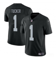Men Las Vegas Raiders 1 Tre Tucker Black 2025 Vapor Stitched Football Jersey Men Las Vegas Raiders 1 Tre Tucker Black 2025 Vapor Stitched Football Jersey