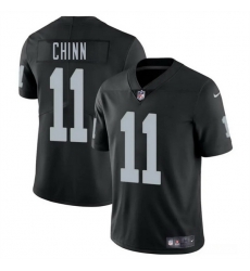 Men Las Vegas Raiders 11 Jeremy Chinn Black 2025 Vapor Stitched Football Jersey