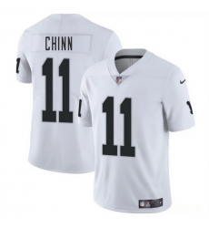 Men Las Vegas Raiders 11 Jeremy Chinn White 2025 Vapor Stitched Football Jersey