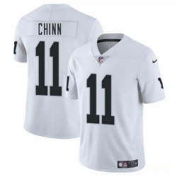 Men Las Vegas Raiders 11 Jeremy Chinn White 2025 Vapor Stitched Football Jersey