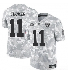 Men Las Vegas Raiders 11 Tre Tucker 2024 F U S E Arctic Camo Salute To Service Limited Stitched Football Jersey Men Las Vegas Raiders 11 Tre Tucker 2024 F U S E Arctic Camo Salute To Service Limited Stitched Football Jersey