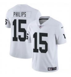 Men Las Vegas Raiders 15 Kyle Philips White 2025 Vapor Stitched Football Jersey