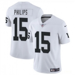 Men Las Vegas Raiders 15 Kyle Philips White 2025 Vapor Stitched Football Jersey