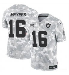 Men Las Vegas Raiders 16 Jakobi Meyers 2024 F U S E Arctic Camo Salute To Service Limited Stitched Football Jersey Men Las Vegas Raiders 16 Jakobi Meyers 2024 F U S E Arctic Camo Salute To Service Limited Stitched Football Jersey