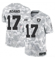 Men Las Vegas Raiders 17 Davante Adams 2024 F U S E Arctic Camo Salute To Service Limited Stitched Football Jersey Men Las Vegas Raiders 17 Davante Adams 2024 F U S E Arctic Camo Salute To Service Limited Stitched Football Jersey