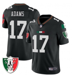 Men Las Vegas Raiders 17 Davante Adams Black Mexico Vapor Limited Stitched Football Jersey Men Las Vegas Raiders 17 Davante Adams Black Mexico Vapor Limited Stitched Football Jersey