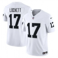 Men Las Vegas Raiders 17 Tyler Lockett White 2025 F U S E  Vapor Untouchable Limited Stitched Football Jersey