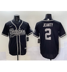 Men Las Vegas Raiders 2 Ashton Jeanty Black Cool Base Stitched Baseball Jersey 1 Men Las Vegas Raiders 2 Ashton Jeanty Black Cool Base Stitched Baseball Jersey 1