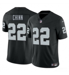 Men Las Vegas Raiders 22 Jeremy Chinn Black 2025 F U S E  Vapor Stitched Football Jersey