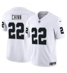 Men Las Vegas Raiders 22 Jeremy Chinn White 2025 F U S E Vapor Stitched Football Jersey Men Las Vegas Raiders 22 Jeremy Chinn White 2025 F U S E Vapor Stitched Football Jersey