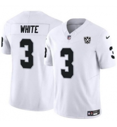 Men Las Vegas Raiders 3 Zamir White White 2024 F U S E 65th Anniversary Patch Vapor Stitched Football Jersey Men Las Vegas Raiders 3 Zamir White White 2024 F U S E 65th Anniversary Patch Vapor Stitched Football Jersey
