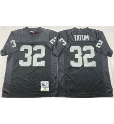 Men Las Vegas Raiders 32 Jack Tatum Black Throwback Stitched Football Jersey Men Las Vegas Raiders 32 Jack Tatum Black Throwback Stitched Football Jersey