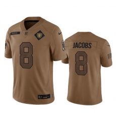 Men Las Vegas Raiders 8 Josh Jacobs 2023 Brown Salute To Service Limited Stitched Football Jersey Men Las Vegas Raiders 8 Josh Jacobs 2023 Brown Salute To Service Limited Stitched Football Jersey