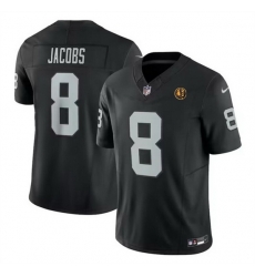 Men Las Vegas Raiders 8 Josh Jacobs Black 2023 F U S E With John Madden Patch Vapor Limited Stitched Football Jersey Men Las Vegas Raiders 8 Josh Jacobs Black 2023 F U S E With John Madden Patch Vapor Limited Stitched Football Jersey