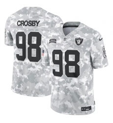 Men Las Vegas Raiders 98 Maxx Crosby 2024 Arctic Camo Salute To Service Limited Stitched Football Jersey Men Las Vegas Raiders 98 Maxx Crosby 2024 Arctic Camo Salute To Service Limited Stitched Football Jersey
