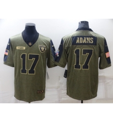 Men's Las Vegas Raiders #17 Davante Adams Olive Salute To Service Limited Stitched Jersey Men's Las Vegas Raiders #17 Davante Adams Olive Salute To Service Limited Stitched Jersey