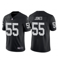 Men's Las Vegas Raiders #55 Chandler Jones Black Vapor Limited Stitched Jersey Men's Las Vegas Raiders #55 Chandler Jones Black Vapor Limited Stitched Jersey