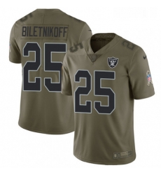 Mens Nike Oakland Raiders 25 Fred Biletnikoff Limited Olive 2017 Salute to Service NFL Jersey Mens Nike Oakland Raiders 25 Fred Biletnikoff Limited Olive 2017 Salute to Service NFL Jersey