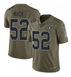 Mens Nike Oakland Raiders 52 Khalil Mack Limited Olive 2017 Salute to Service NFL Jersey Mens Nike Oakland Raiders 52 Khalil Mack Limited Olive 2017 Salute to Service NFL Jersey