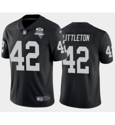 Men's Oakland Raiders Black #42 Cory Littleton 2020 Inaugural Season Vapor Limited Stitched NFL Jersey Men's Oakland Raiders Black #42 Cory Littleton 2020 Inaugural Season Vapor Limited Stitched NFL Jersey
