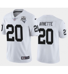 Men's Oakland Raiders White #20 Damon Arnette 2020 Inaugural Season Vapor Limited Stitched NFL Jersey Men's Oakland Raiders White #20 Damon Arnette 2020 Inaugural Season Vapor Limited Stitched NFL Jersey