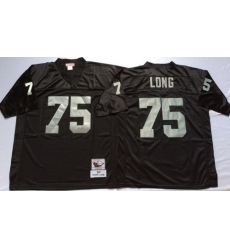 Mitchell And Ness Raiders #75 Howie Long balck Throwback Stitched NFL Jersey Mitchell And Ness Raiders #75 Howie Long balck Throwback Stitched NFL Jersey
