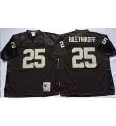 Mitchell&Ness Raiders 25 Fred Biletnikoff Black Throwback Stitched NFL Jersey Mitchell&Ness Raiders 25 Fred Biletnikoff Black Throwback Stitched NFL Jersey
