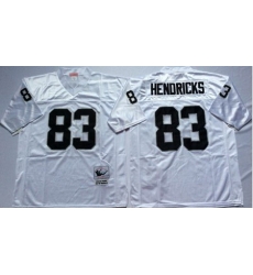 Mitchell&Ness Raiders 83 Ted Hendricks White Throwback Stitched NFL Jersey Mitchell&Ness Raiders 83 Ted Hendricks White Throwback Stitched NFL Jersey