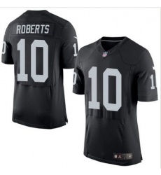 Nike Oakland Raiders #10 Seth Roberts Black Team Color Men 27s Stitched NFL New Elite Jersey Nike Oakland Raiders #10 Seth Roberts Black Team Color Men 27s Stitched NFL New Elite Jersey