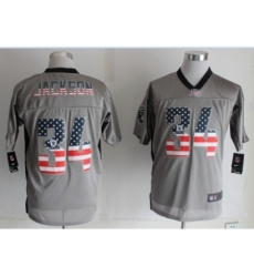 Nike Oakland Raiders 34 Bo.Jackson Grey Elite USA Flag Fashion Shadow NFL Jersey Nike Oakland Raiders 34 Bo.Jackson Grey Elite USA Flag Fashion Shadow NFL Jersey