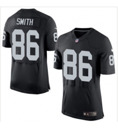 Nike Oakland Raiders #86 Lee Smith Black Team Color Men 27s Stitched NFL New Elite Jersey Nike Oakland Raiders #86 Lee Smith Black Team Color Men 27s Stitched NFL New Elite Jersey