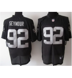 Nike Oakland Raiders 92 Richard Seymour Black Elite Logo Sleeves NFL Jersey Nike Oakland Raiders 92 Richard Seymour Black Elite Logo Sleeves NFL Jersey