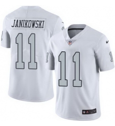Nike Raiders #11 Sebastian Janikowski White Mens Stitched NFL Limited Rush Jersey Nike Raiders #11 Sebastian Janikowski White Mens Stitched NFL Limited Rush Jersey