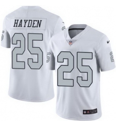 Nike Raiders #25 D J Hayden White Mens Stitched NFL Limited Rush Jersey Nike Raiders #25 D J Hayden White Mens Stitched NFL Limited Rush Jersey