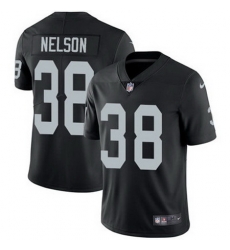 Nike Raiders #38 Nick Nelson Black Team Color Mens Stitched NFL Vapor Untouchable Limited Jersey Nike Raiders #38 Nick Nelson Black Team Color Mens Stitched NFL Vapor Untouchable Limited Jersey
